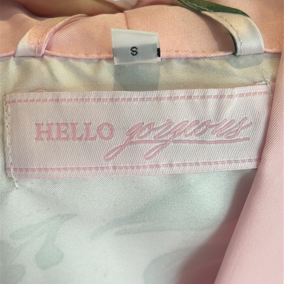 HELLO GORGEOUS Floral Satin Robe Size S - Picture 10 of 12